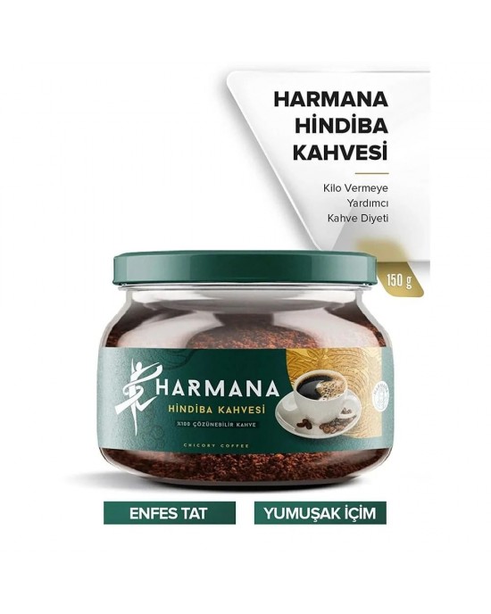 HARMANA Hindiba Kahvesi 150 g, Detox Kahve, Doğal Kilo Yönetimi İçin Bitkisel Kahve