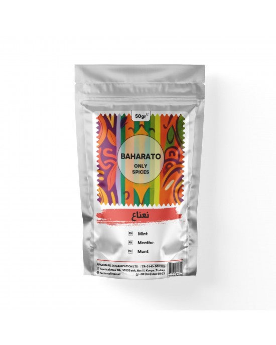 Mint Powder by BAHARATO, A Purity-Packed Oriental Delight for Culinary Exploration, 50 GR