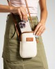 Stylish ESTUTE Shoulder Bag and Handbag, Versatile, Phone Holder with Adjustable Shoulder Strap, Turkish Leather, Cream Color 