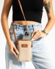 Stylish ESTUTE Shoulder Bag and Handbag, Versatile, Phone Holder with Adjustable Shoulder Strap, Turkish Leather, Brown Color