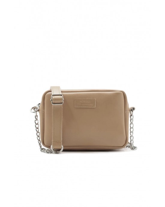 Women's Mink Small Chain Shoulder Bag, Crossbody Bag, Cream Color