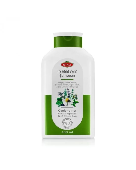 Ten Plants' Shampoo For Healthy and Attractive Hair (400 ml)