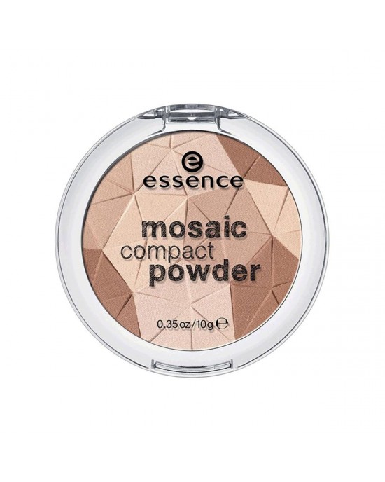 ESSENCE Mosaic Compact Powder, Shine All Day Long, Sunkissed Beauty 01, 100% Cruelty-free & Vegan, 10g 0.35 oz