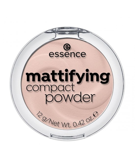 ESSENCE Mattifying Compact Powder, Light Beige 10, 100% Cruelty-free & Vegan, 12g 0.42 oz