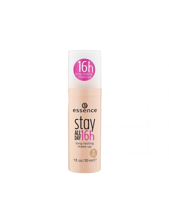 ESSENCE Stay All Day Makeup 15 Soft Creme -Long Lasting Foundation ensures a Smooth and Silky Complexion All Day, 30 ml 1.0 fl. oz