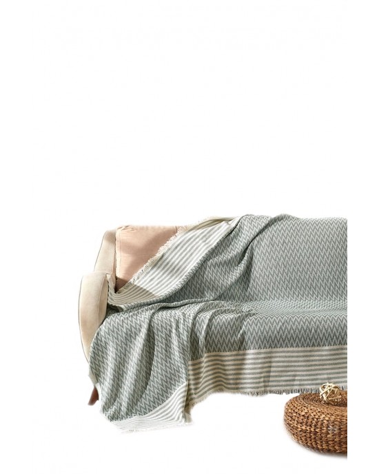 غطاء أريكة تركي قطني متعدد الاستخدامات كغطاء للسرير أو الأريكة وكبطانية نزهة عند التخييم أو بطانية للشاطئ