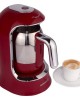 ماكينة Korkmaz A860-3 Kahvekolik Kırmızı, ماكينات قهوة تركية, ماكينة قهوة مع حليب, ماكينة اسبريسو مع الحليب, ماكينة قهوة منزلية, افضل ماكينة قهوة تركية