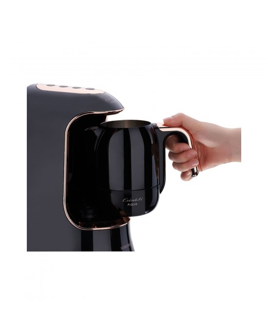 Cozmo Home - ☕️ Prepare delicious Turkish Coffee with the Korkmaz  Kahvekolik Aqua Coffee Machine! 🟤 It comes with a 1.2 litre transperent  water tank, and provides various coffee options according to