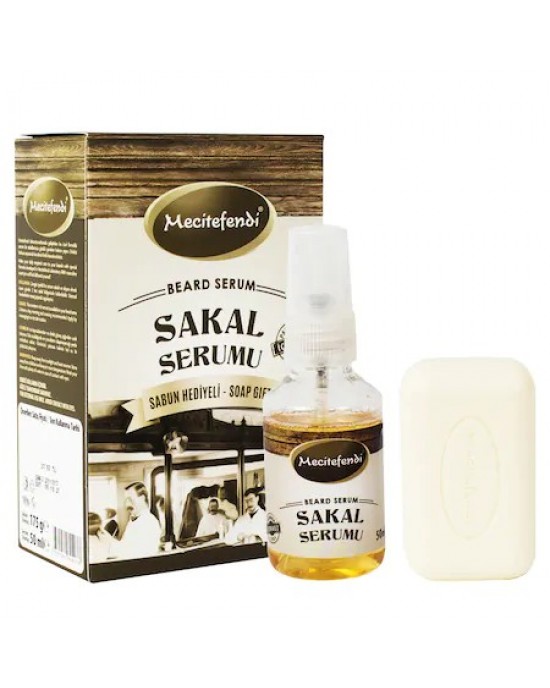 Türk Sakal Seti, Bitkisel formül, serum ve hediyelik sabun, 50 ml 150 gr