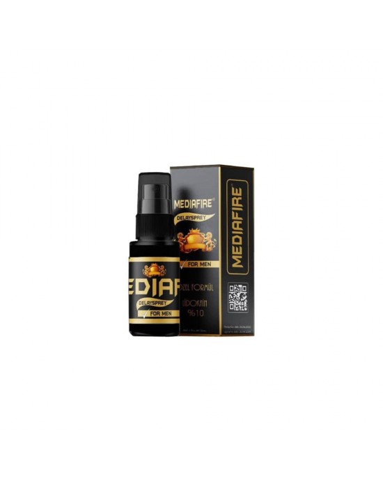 MediaFire Delay Spray For Men, Special formula with 10% Lidocaine for prolonged pleasure, 30Ml