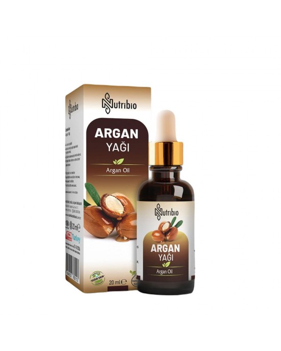 Saf Argan Yağı, Soğuk Preslenmiş, Organik - Cilt, Saç ve Tırnak Bakımı İçin Mükemmel Çözüm, 20 ml