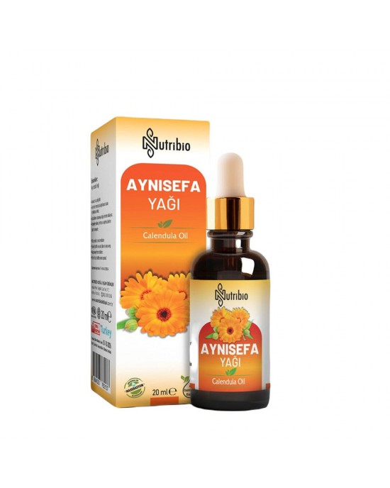 Calendula Yağı, Hassas Cilt Bakımı İçin İdeal, Yaraları Tedavi Eder, Hasar Görmüş Hücreleri Yeniler, Saç Büyümesini Destekler, 20 ml