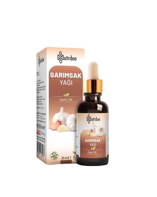 Sarımsak Yağı, 100% Saf Organik, Bağışıklık Sağlığı, Kardiyovasküler Wellness ve Cilt & Saç Bakımı için Etkili Bitkisel Yağ – 20 ml