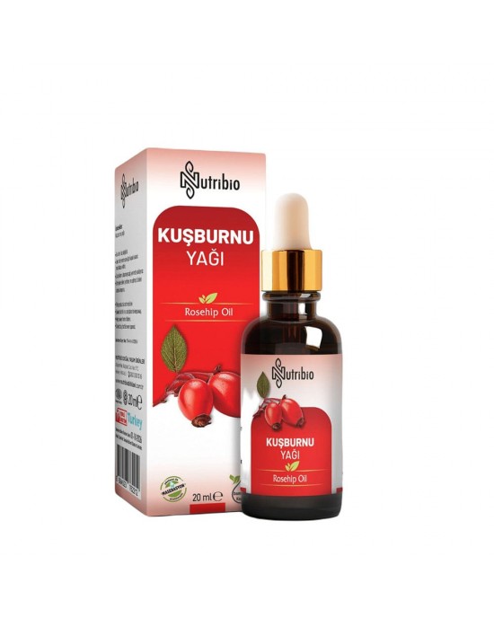 Organik Kuşburnu Yağı, Doğal Güzellik Sırrı, Antioksidan Zengini, Cilt, Saç, Yüz, Sivilce İzleri, Kırışıklıklar ve Kuruluk İçin Uygun, 20 ML