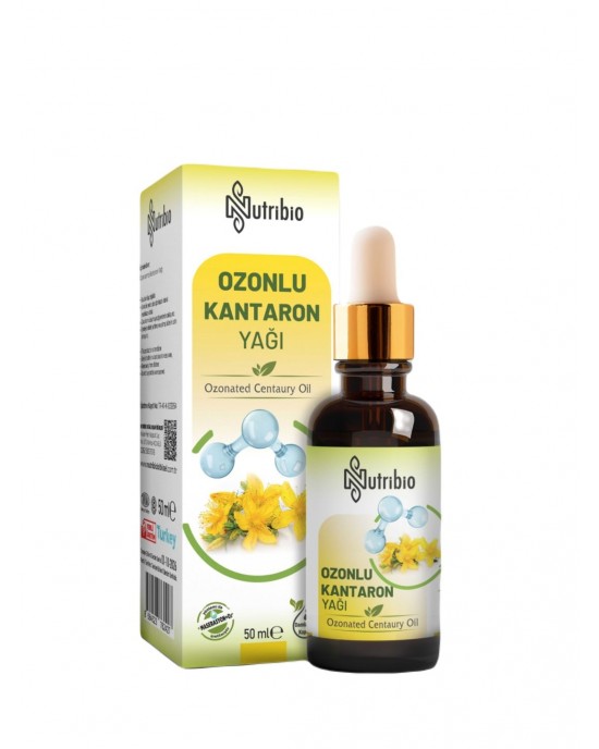 Ozonated Centaury Oil, Pure & Organic Oil for Skin Care, Hydration and Infection Prevention, 50 ml