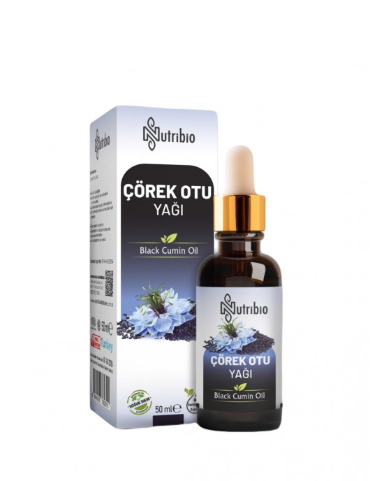 Black Cumin Oil, Organic, Cold-Press Oil for Skin, Hair and Overall Wellness, 50 ml