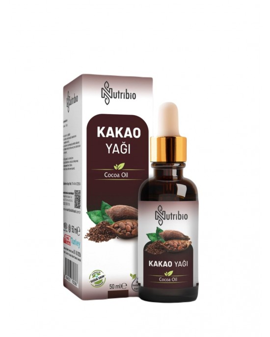 Premium Cocoa Oil, Cold-Press, Organic Oil for Optimal Skin & Hair Care, Supports Overall Wellness and Vitality, 50 ML