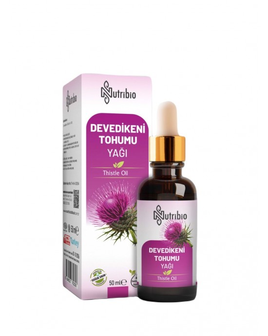 Milk Thistle Seed Oil, Organic Cold-Pressed Milk Thistle Oil For Liver Health, Detoxification, Skin, and Hair Care, 50 ml