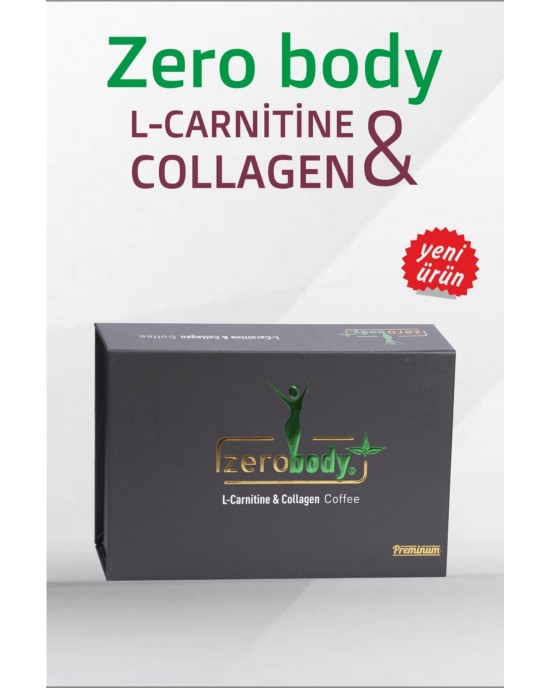 Zerobody L-carnitine & Collagen Coffee, Zerobody Coffee for Slimming & Weight Loss, Anti-Aging & Skin Health Blend, 30 Sachets