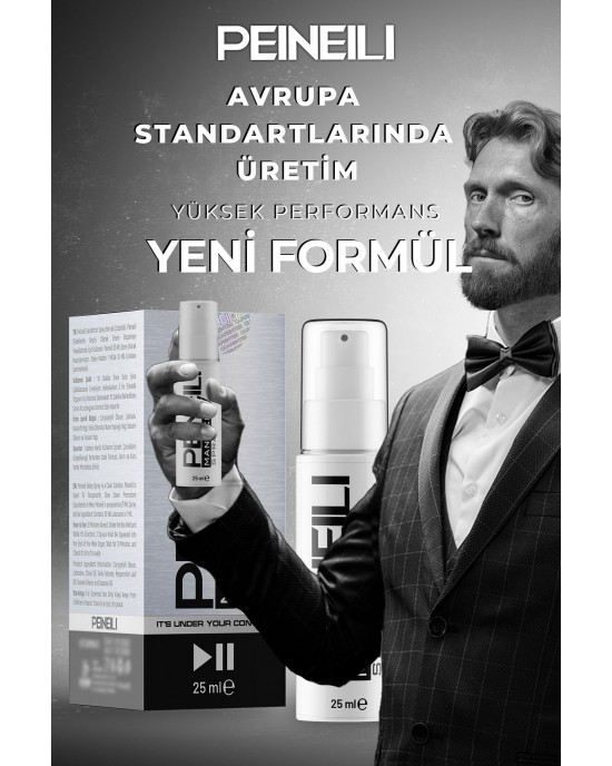 Peineili Erkek Geciktirici Sprey 25 ml - Erken Boşalma Kontrolü ve Performans Arttırıcı, Made in Turkey