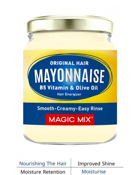 MAGIC MIX Hair Mayonnaise: Nourishing Hair Mask with Collagen, Shea, Coconut, Almond, Carrot, and Olive Oil