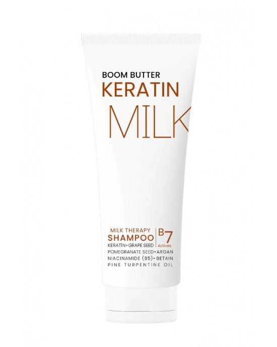 BOOM BUTTER Multifonksiyonel (7 Aktif) Keratin Milk Şampuan 250 ML