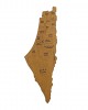 MDF Ahşap Üzerine Olağanüstü Filistin Haritası