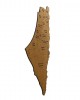 Premium Palestine Map on MDF Wood: A Blend of Culture, History & Craftsmanship, 25.5 x 70 cm