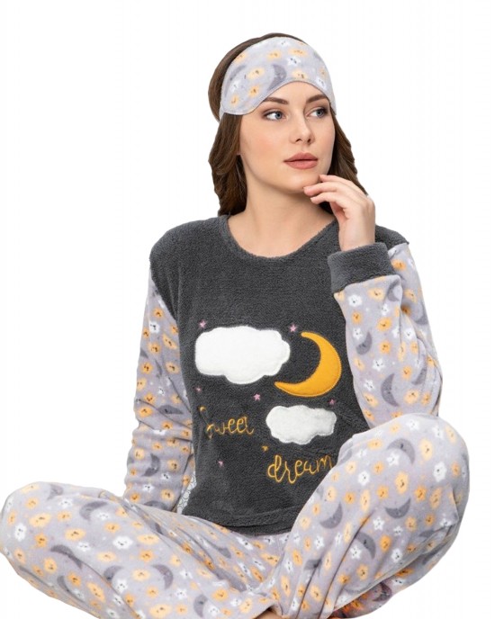 "Stay Cozy and Cute with Women's Two-Piece Winter Pajamas - Happy Dreams Edition by Style Turk"
