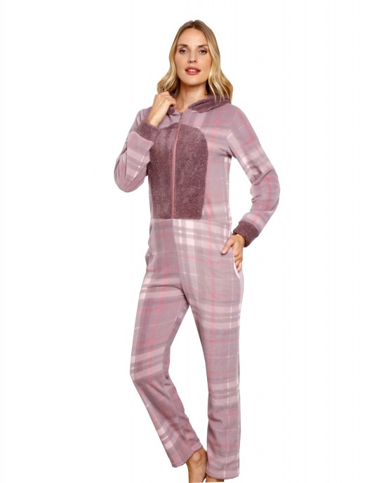 Kapüşonlu Kadın Pijama Takımı, Kadın Pijamaları, Polar Bayan Pijama Seti, Günlük ve Gece Kıyafeti