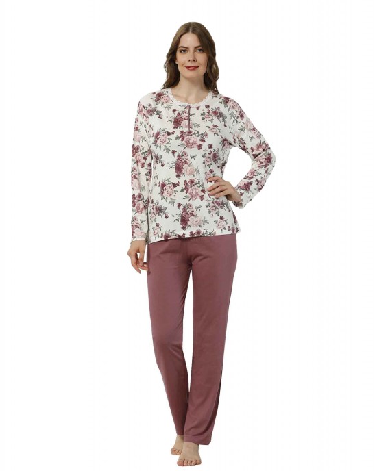 Discover Tranquility, Turkish Women's Long Sleeve Pajamas for Ultimate Comfort
