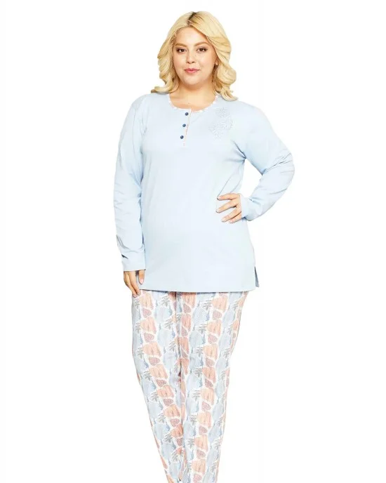 Casual Nights Women's Long Sleeve Micro Fleece Cozy Floral Night Gown