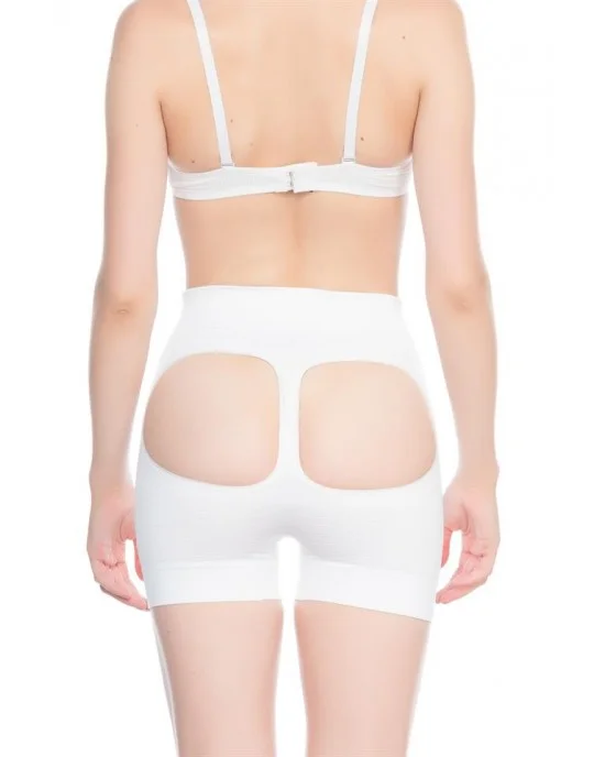 MILK FIBRE high-waisted shaping control shorts - tummy control underwear