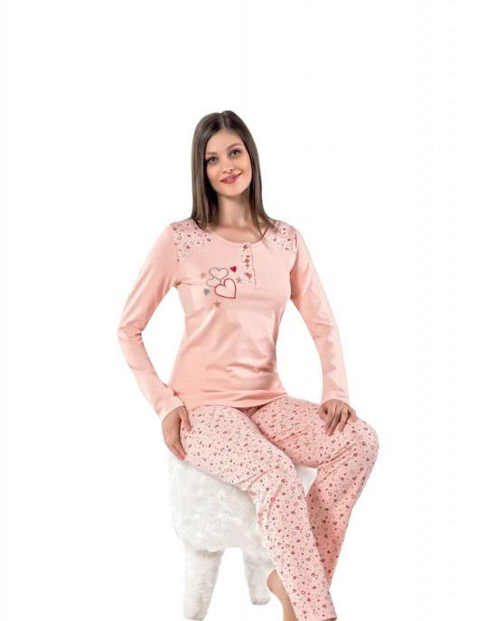 Long Sleeve Pajamas Set – Turkish Women's Sleepwear for Stylish Comfort at Style Turk