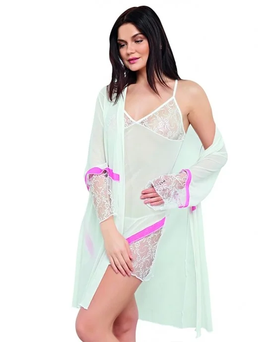 Bras Sets Sleepwear Women Lace Sexy Nightdress Girls Nightgown
