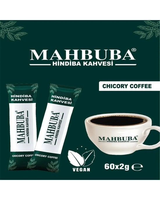 MAHBUBA Chicory Coffee Turkish Slimming Blend for Digestive Health and Natural Energy 60 Sachets