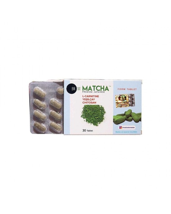 Matcha Form L-Carnitine Tablets, 1350 MG X 30 TABLET - Natural Fat Burner and Weight Loss Supplement