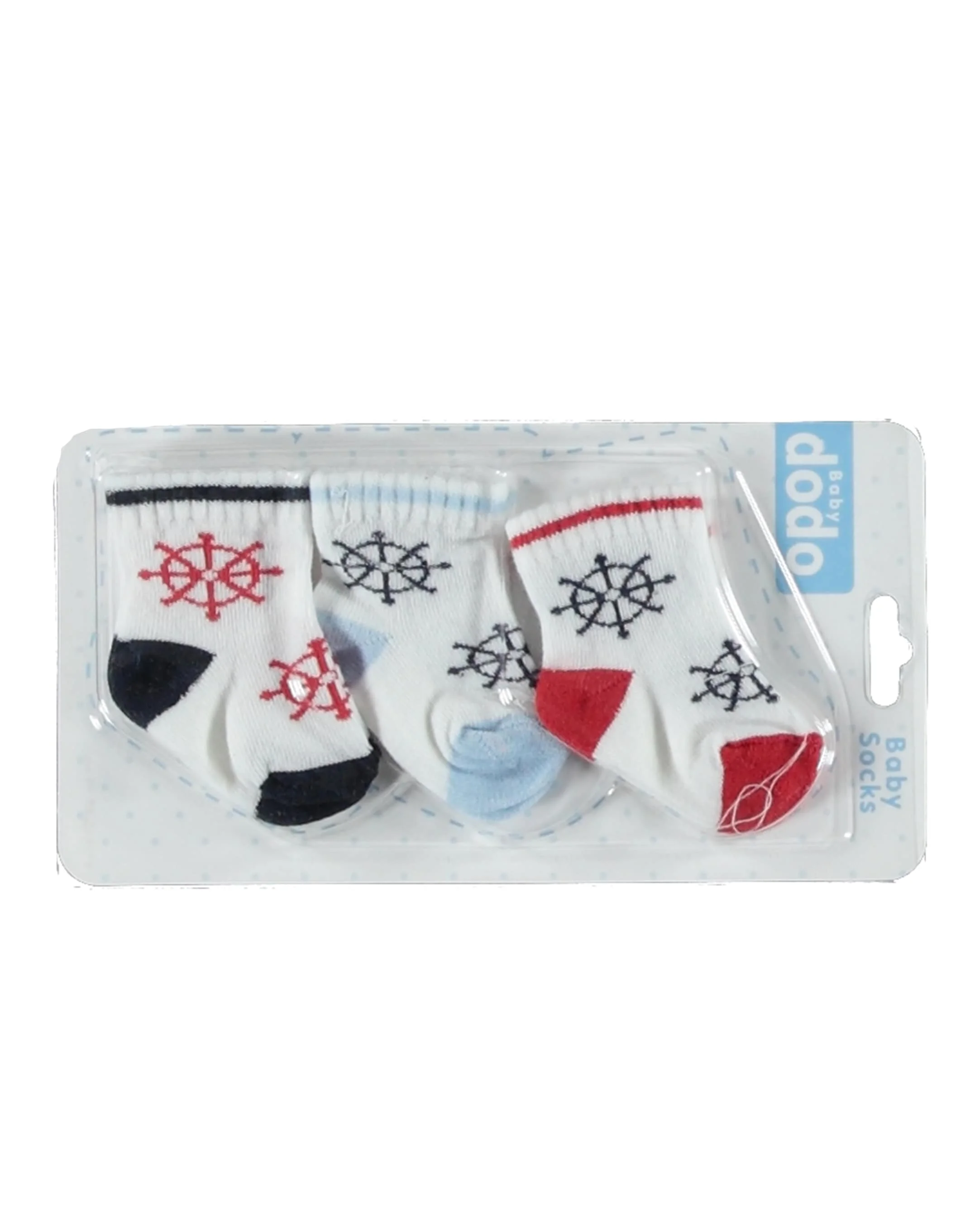 StyleTurk, Baby Dodo Socks Set Newborn Baby Socks, Turkish Cotton Socks,  Set of 3 Patterned Socks