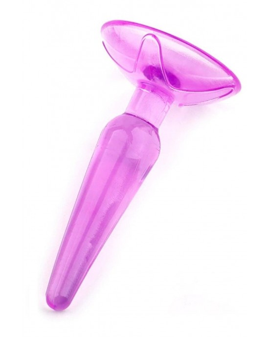 Anal Popo Fiş Silikonu, Vantuzlu Yumuşak Jel Dokuda Vajinal Anal Genişletici Açıcı Alıştırıcı Anal Plug Ve Tıkaç Anal seks, 10.5 cm