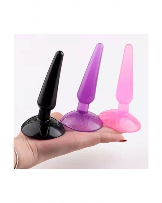  Silicone Butt Plug with Suction Cup, Premium Anal Butt Plug Silicone for Sensory Pleasure, Anal Sensory Toys, 10.5 cm