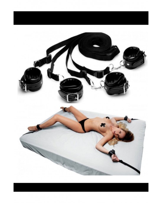 Bed Bondage Handcuffs for Exciting Moments, Fantasy Series Adjustable Bed Handcuffs Set