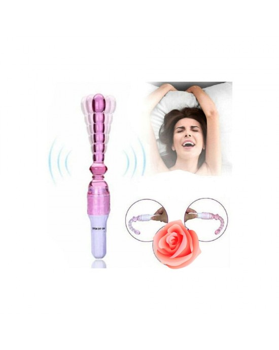 Jelly Anal Butt Plug Vibrator – Silicone G-Spot Massager with Vibrating Beads for Enhanced Pleasure