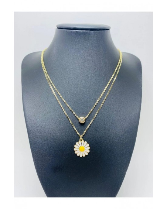 Daisy Jewelry Set - Daisy Necklace, Bracelet, and Earrings Gift for Lover