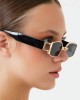 Modalucci Unisex Sunglasses, Fashionable, Stylish, Durable, Affordable UV Protection Eyewear, Mix of Black and Rose Gold