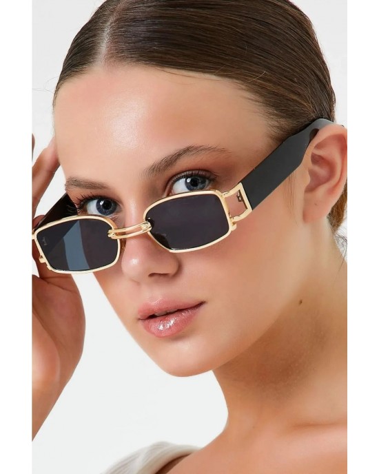 Modalucci Unisex Sunglasses, Fashionable, Stylish, Durable, Affordable UV Protection Eyewear, Mix of Black and Rose Gold