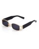 Modalucci Unisex Sunglasses, Fashionable, Stylish, Durable, Affordable UV Protection Eyewear, Mix of Black and Rose Gold