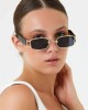 Modalucci Unisex Sunglasses, Fashionable, Stylish, Durable, Affordable UV Protection Eyewear, Mix of Black and Rose Gold