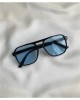 Modalucci Unisex Sunglasses, New Season Sunglasses, Fashionable, Stylish, Durable, Affordable UV Protection Eyewear, Blue Lenses