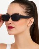 Modalucci Women's Sunglasses, Stylish, Polarized, UV Protection, High-Quality Eyewear, Black Color, Black Lens Color