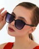 Eleta Black Women’s Sunglasses, UV 400 Protection, Lightweight Frame, Gradient Lenses, Stylish Oval Shape